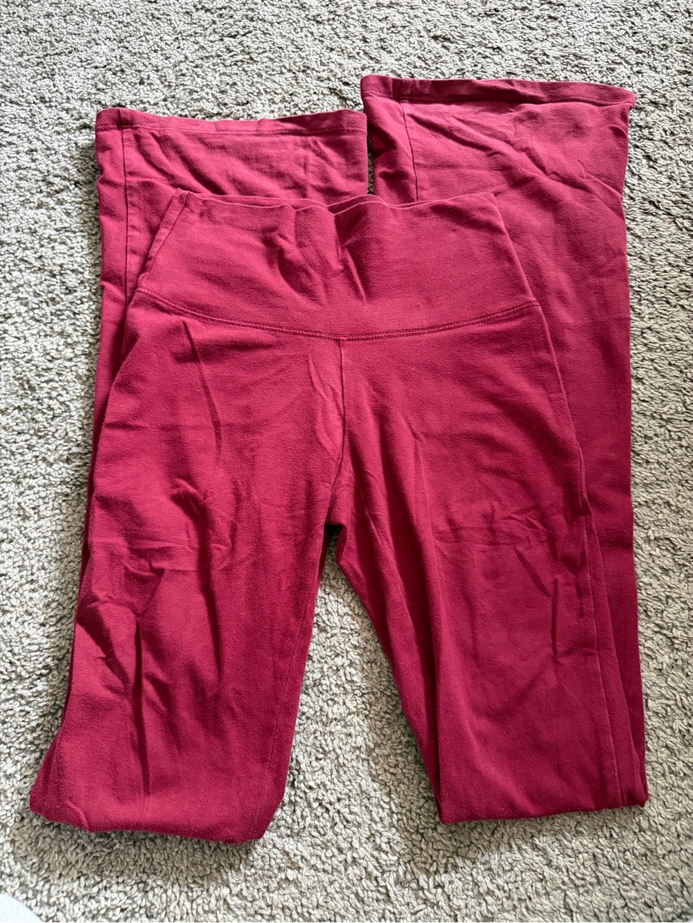 Maroon Flare Leggings